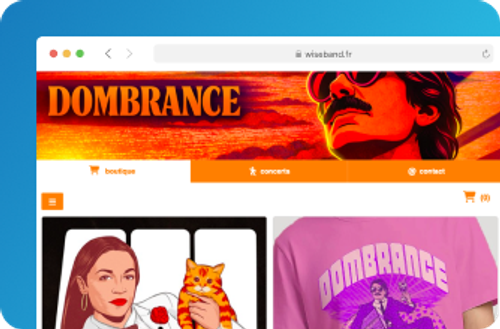 página band.fm Dombrance